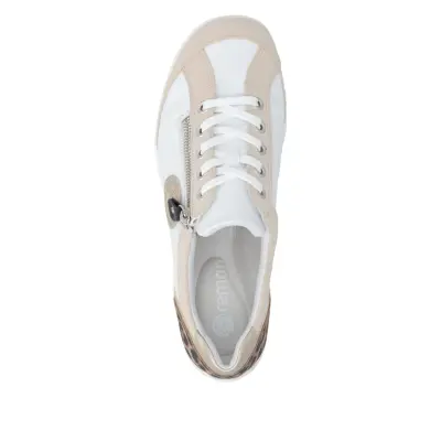 Baskets Remonte R3408-83 Blanches - Lacets Grande Pointure Femme — photo 4