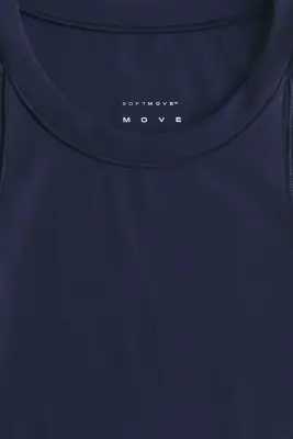 Débardeur de sport Slim Fit SoftMove™ - Navy blue — photo 4