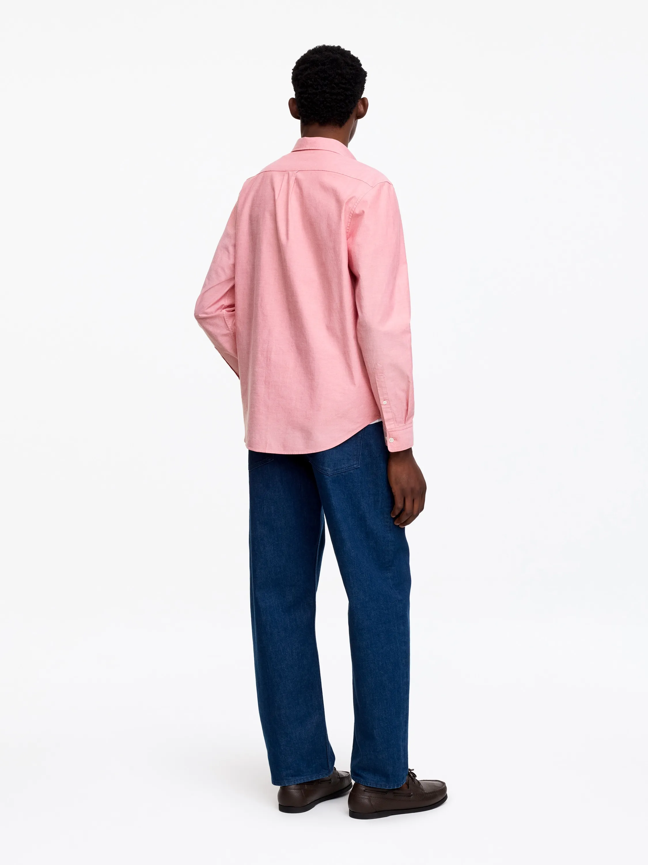 Chemise Oxford classique - Pêche