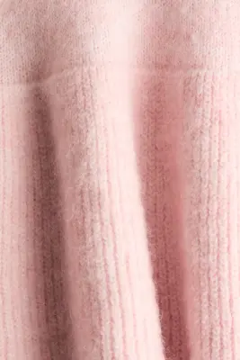 Pull péplum - Rose clair chiné — photo 4