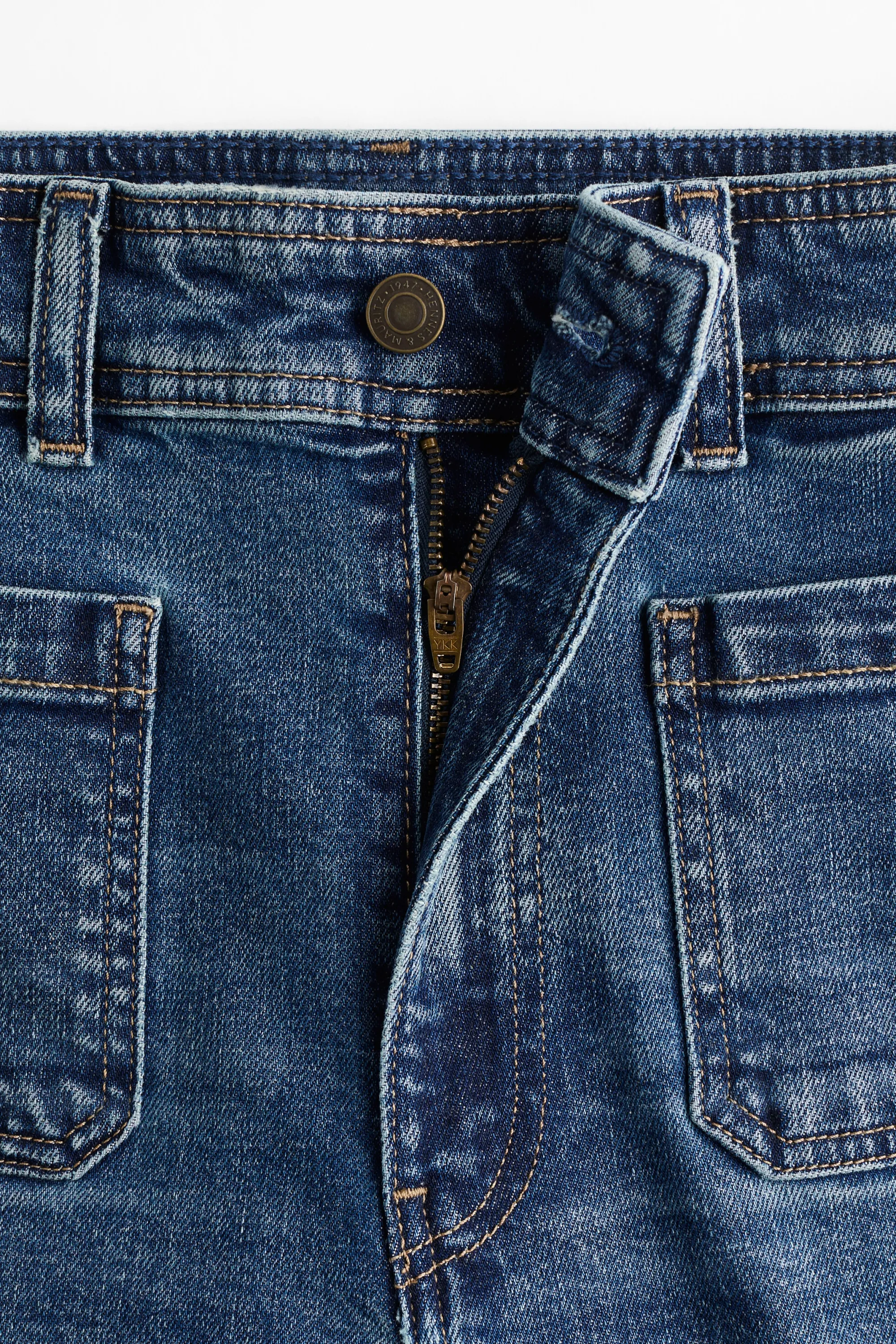 Flared High Jeans - Bleu denim foncé