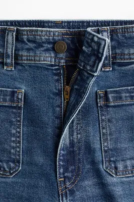 Flared High Jeans - Bleu denim foncé — photo 1