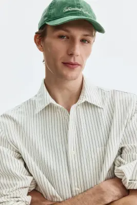 Chemise Oxford Regular Fit - Blanc/rayé — photo 2
