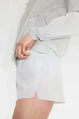 Short de running court DryMove™ - Gris clair — photo 4