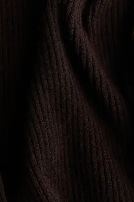 Robe en maille côtelée - Marron foncé — photo 4