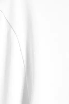 T-shirt en coton avec bordures contrastées et manches courtes - Blanc - Liseré Rouge — photo 4