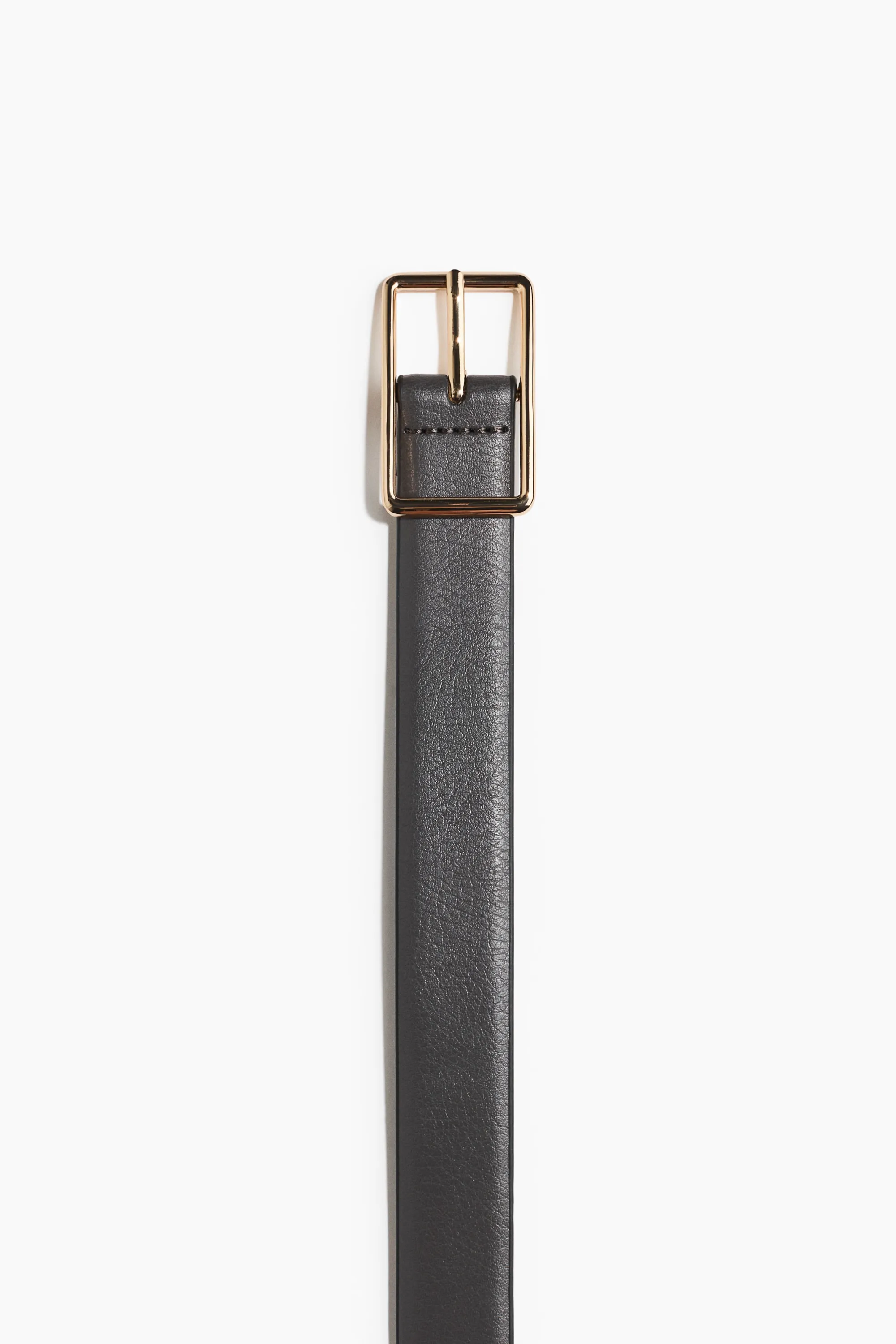 Ceinture en cuir fendu - Gris foncé