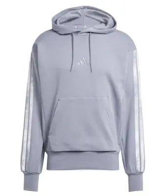 ADIDAS SWEAT CAPUCHE GRANDE LONGUEUR Gris — photo 4