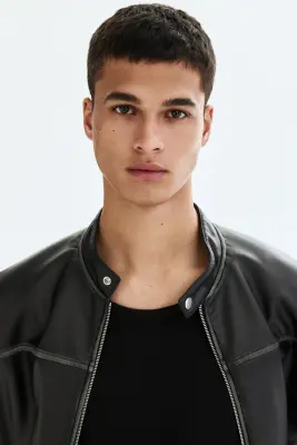 Débardeur côtelé Slim Fit - Noir — photo 2