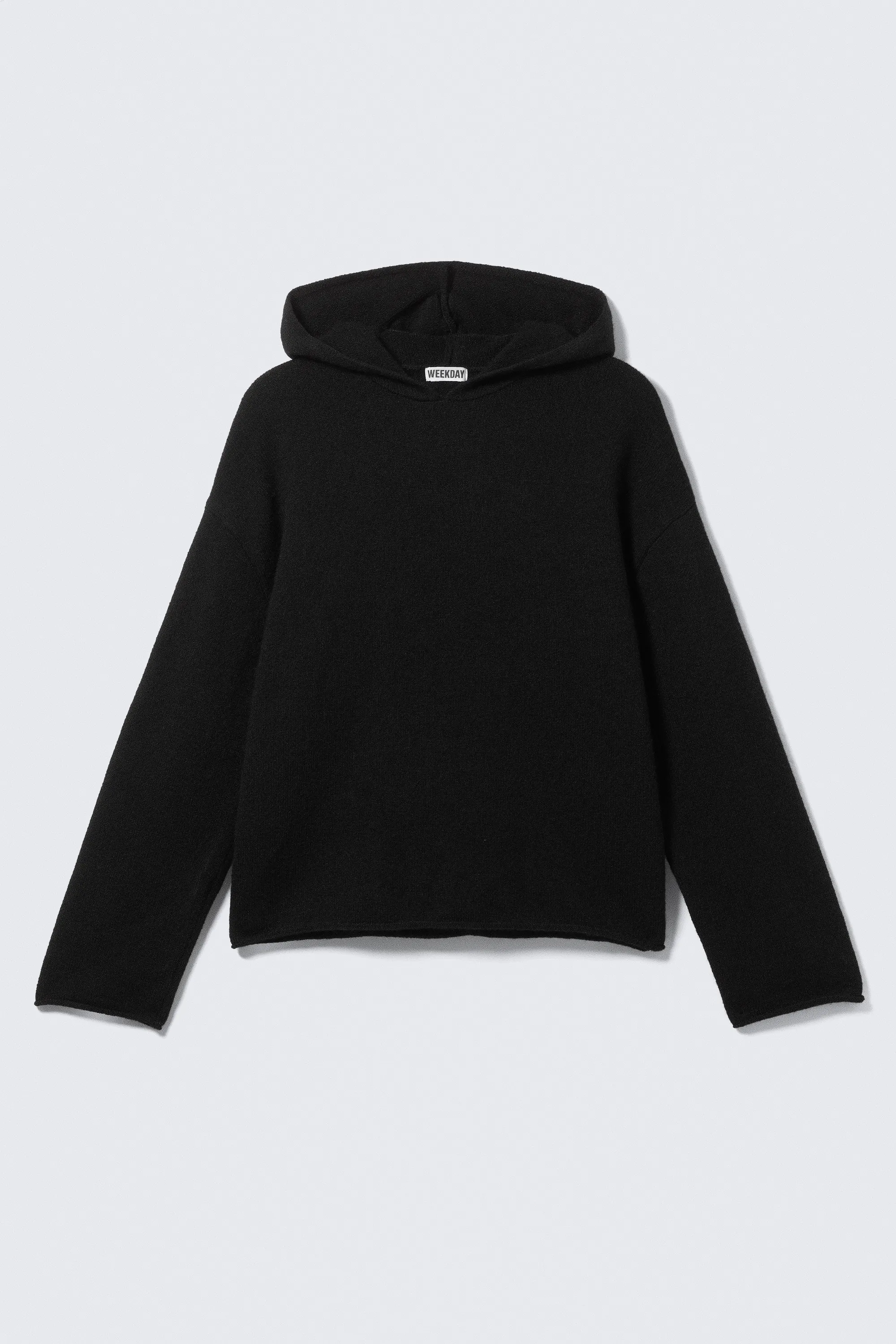 Sweat à capuche en maille décontracté - Noir