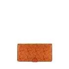 Portefeuille vintage orange cuir