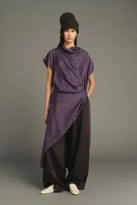 ROBE FOGGIA VIOLET — photo 5