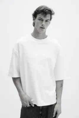 T-shirt Cooling Oversized Fit - Blanc — photo 2