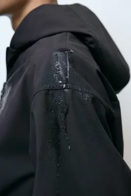 Veste de sport coupe-vent et déperlante - Noir — photo 3