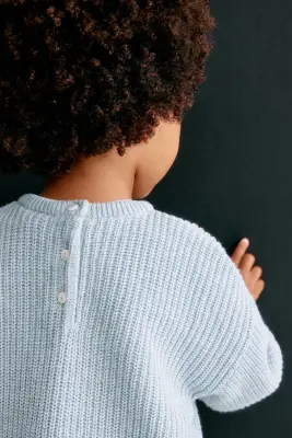 Ensemble 2 pièces en maille de coton - Turquoise — photo 2