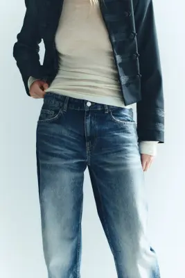 Tall Fit Wide Regular Waist Jeans - Bleu denim — photo 4