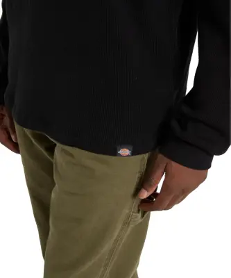 DICKIES WAFFLE TEE SHIRT ML Noir — photo 5