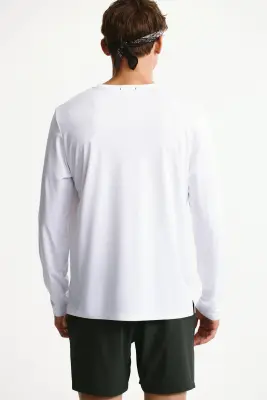 T-shirt de sport à manches longues DryMove™ - Blanc — photo 4
