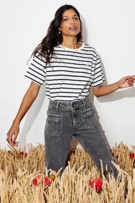 T-shirt marinière Femme — photo 2