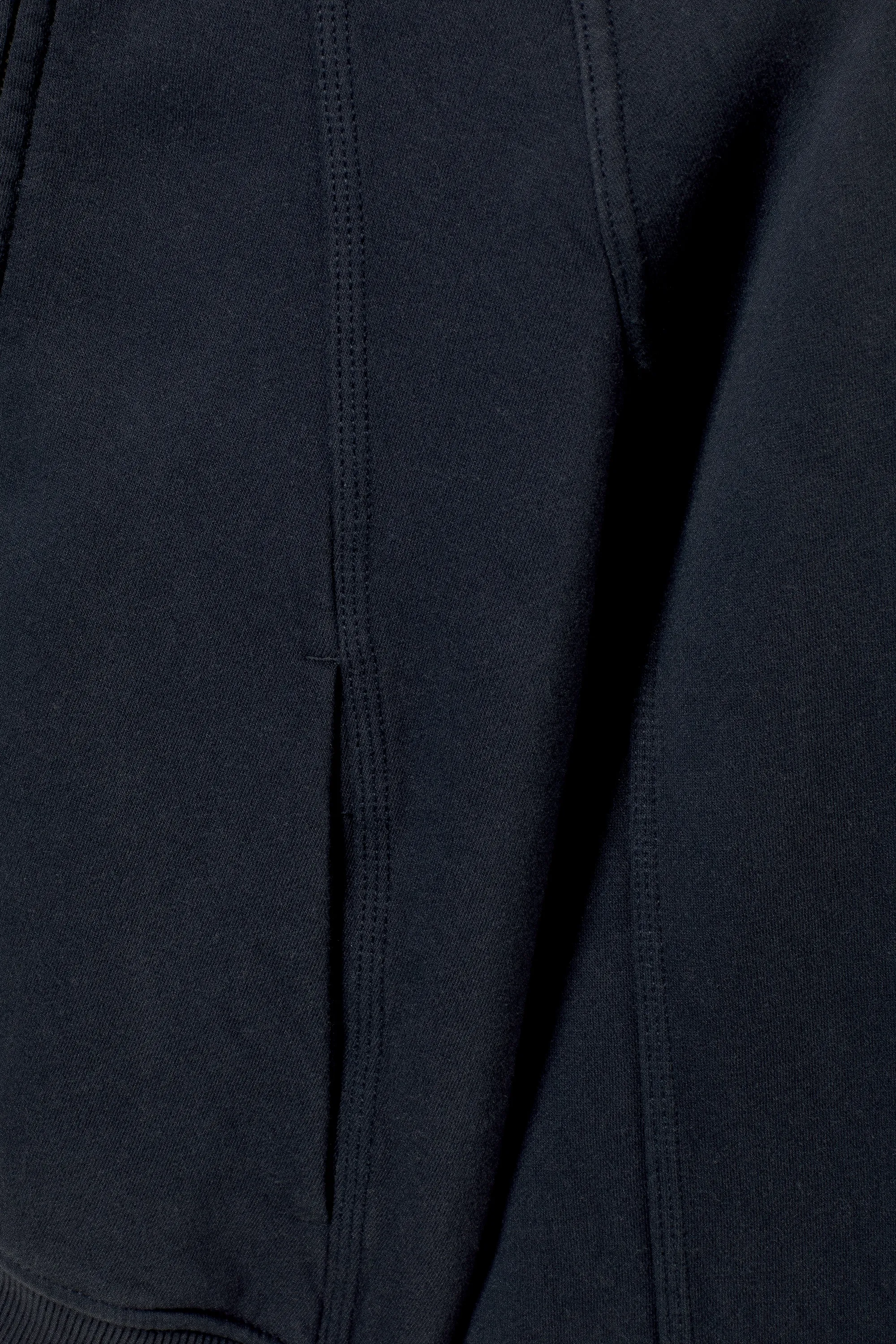 Sweat à capuche zippé avec coutures raglan - Bleu foncé