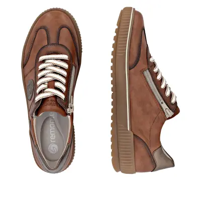 Baskets Remonte D2T00-24 Marron - Lacets Grande Pointure Femme — photo 4