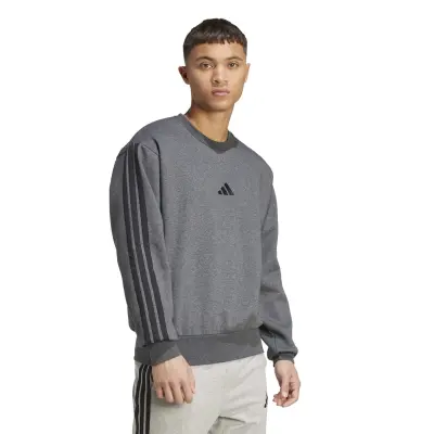 ADIDAS SWEAT COL ROND Anthracite — photo 3