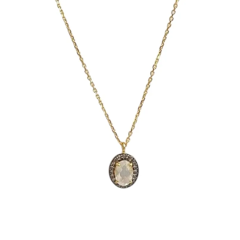 Collier Victoria pierre de lune - Vic & Max