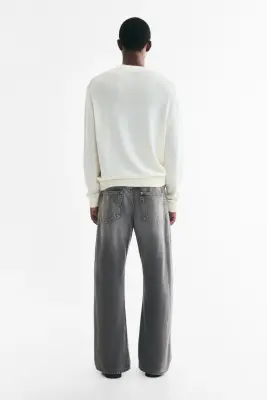 Relaxed Bootcut Jeans - Gris denim — photo 2