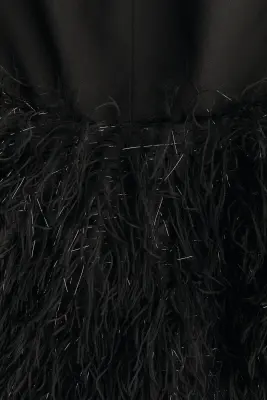 Robe à bretelles fines avec jupe corolle - Noir — photo 4
