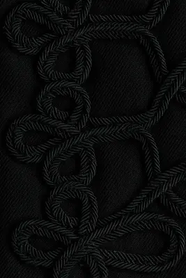 Veste en twill avec appliqués - Noir — photo 5