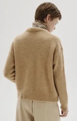 Nouveau ! POMANDÈRE Gilet Laine 8482 Sable — photo 3
