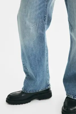Loose Barrel Jeans - Bleu denim clair — photo 4