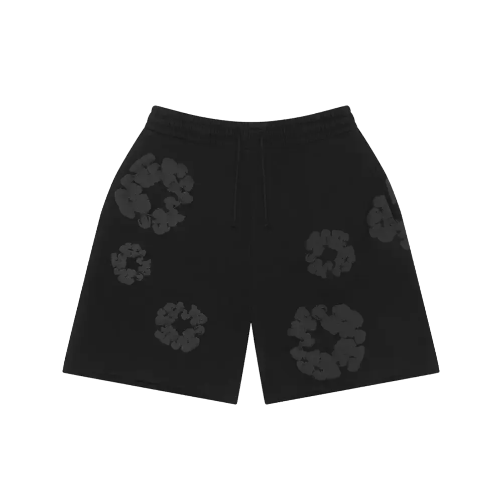 Denim Tears Mono Wreath Sweatshorts Black
