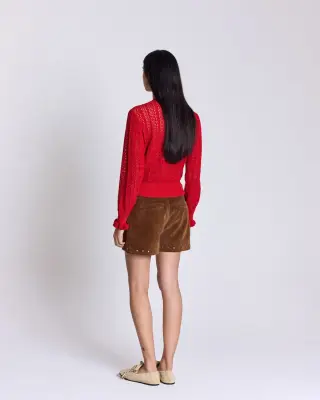 Pull Annabelle rouge — photo 5
