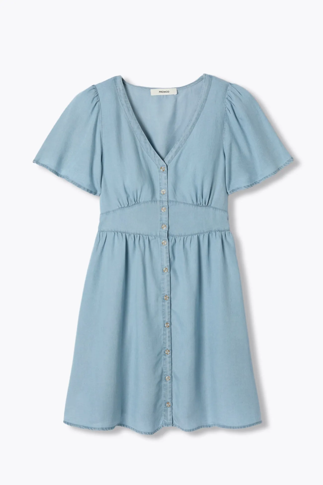 Robe courte en lyocell Femme