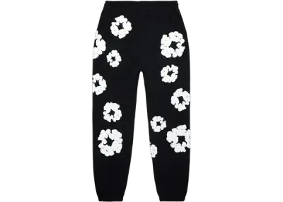 Denim Tears The Cotton Wreath Sweatpants Black — photo 2