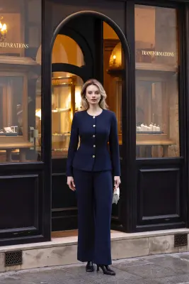 Jacqueline Jacket - Navy — photo 3