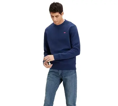 LEVIS BIG ORIGINAL HM CREW DRESS Marine — photo 2