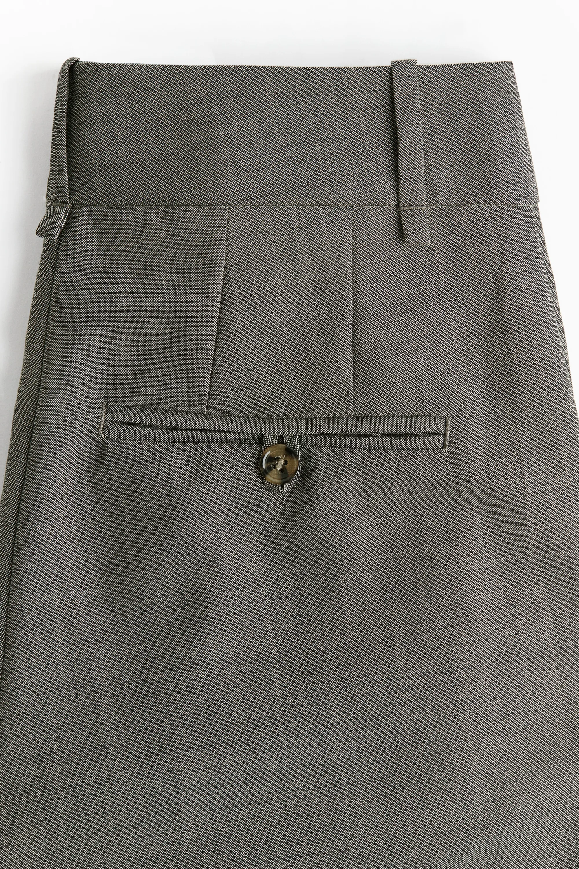 Pantalon chic en laine mélangée - Gris