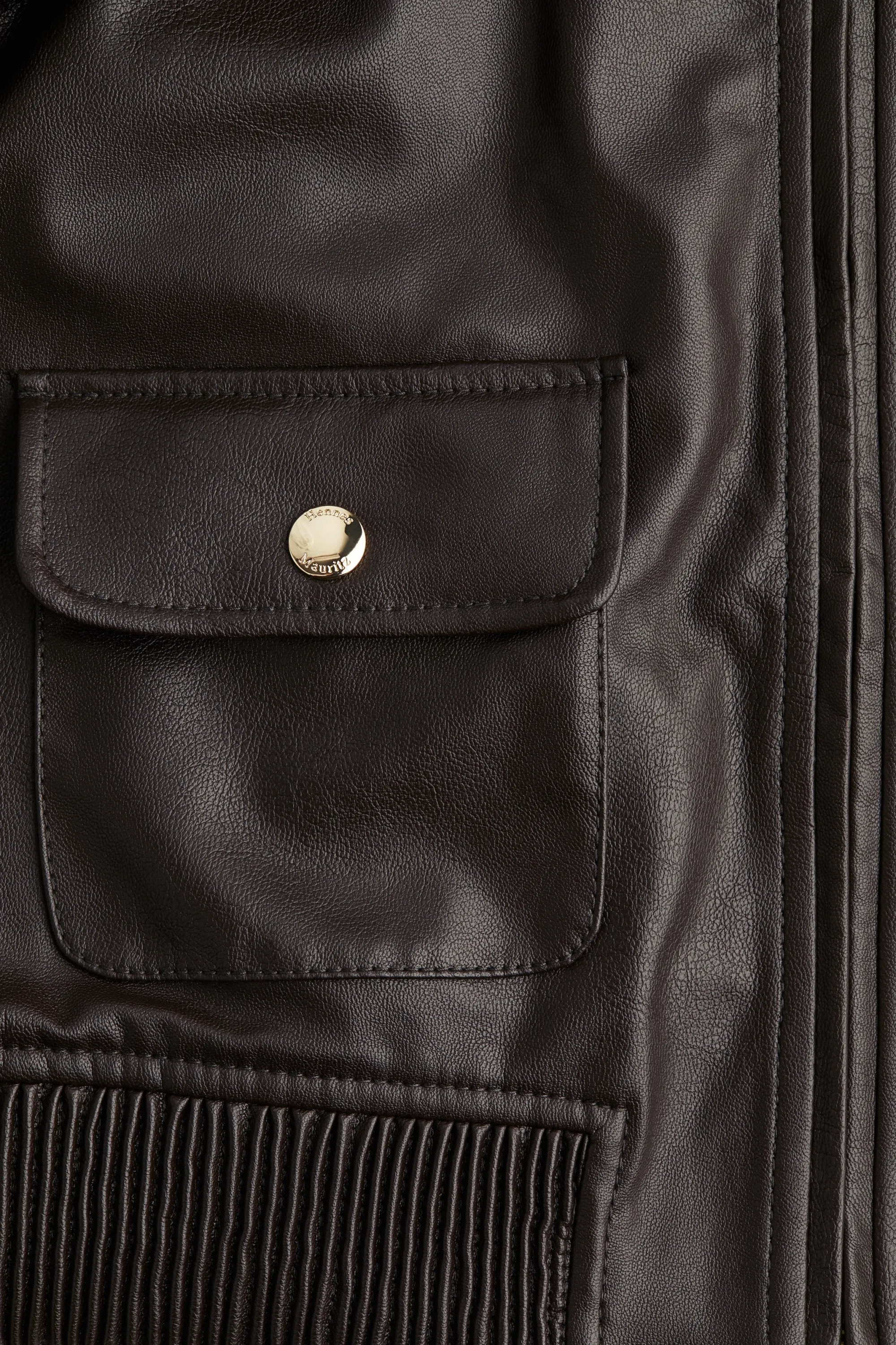 Veste en tissu enduit - Marron foncé