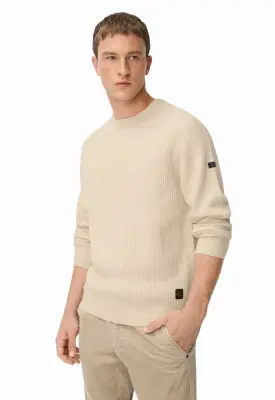 CAMEL ACTIVE PULL LAINE COL ROND Ecru — photo 2