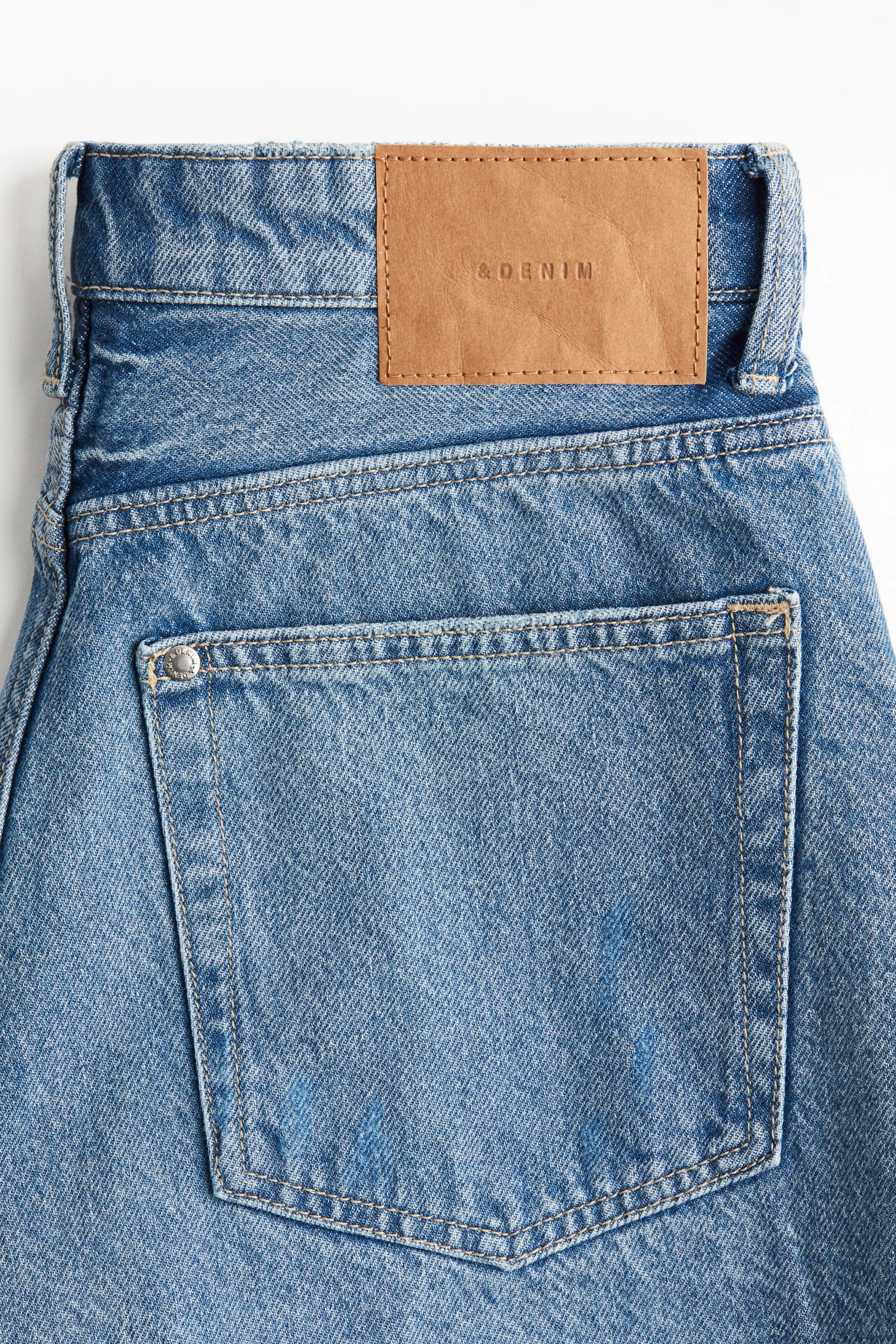 Short High en denim - Bleu denim