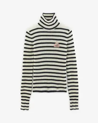 Pull Anouk rayures marine et écru Balzac Paris x Pyrenex — photo 5