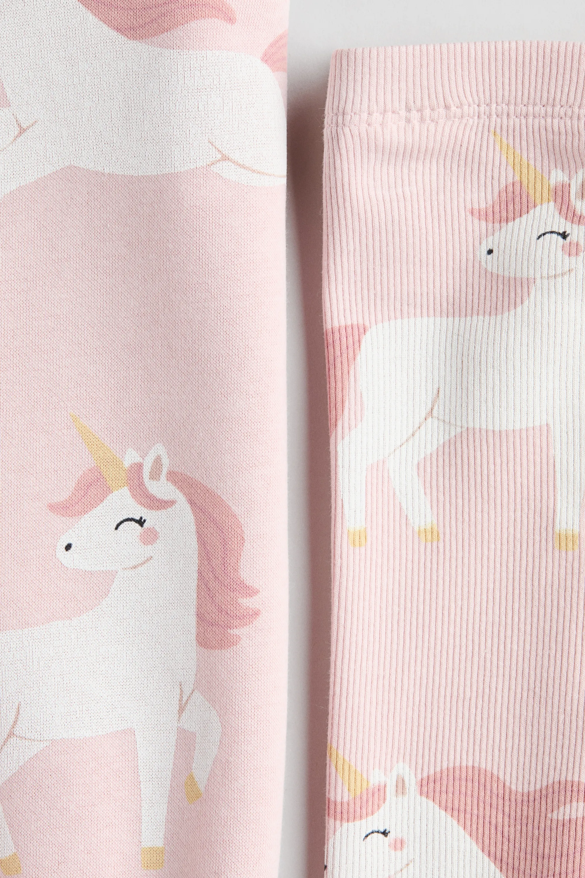 Ensemble 2 pièces sweat et legging - Rose clair/licornes