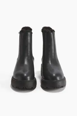 Bottines Chelsea chaudement doublées - Noir — photo 1