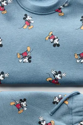 Ensemble 2 pièces en molleton imprimé - Bleu ancien clair/Mickey — photo 2