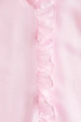 Blouse volantée à manches bouffantes - Rose clair — photo 4