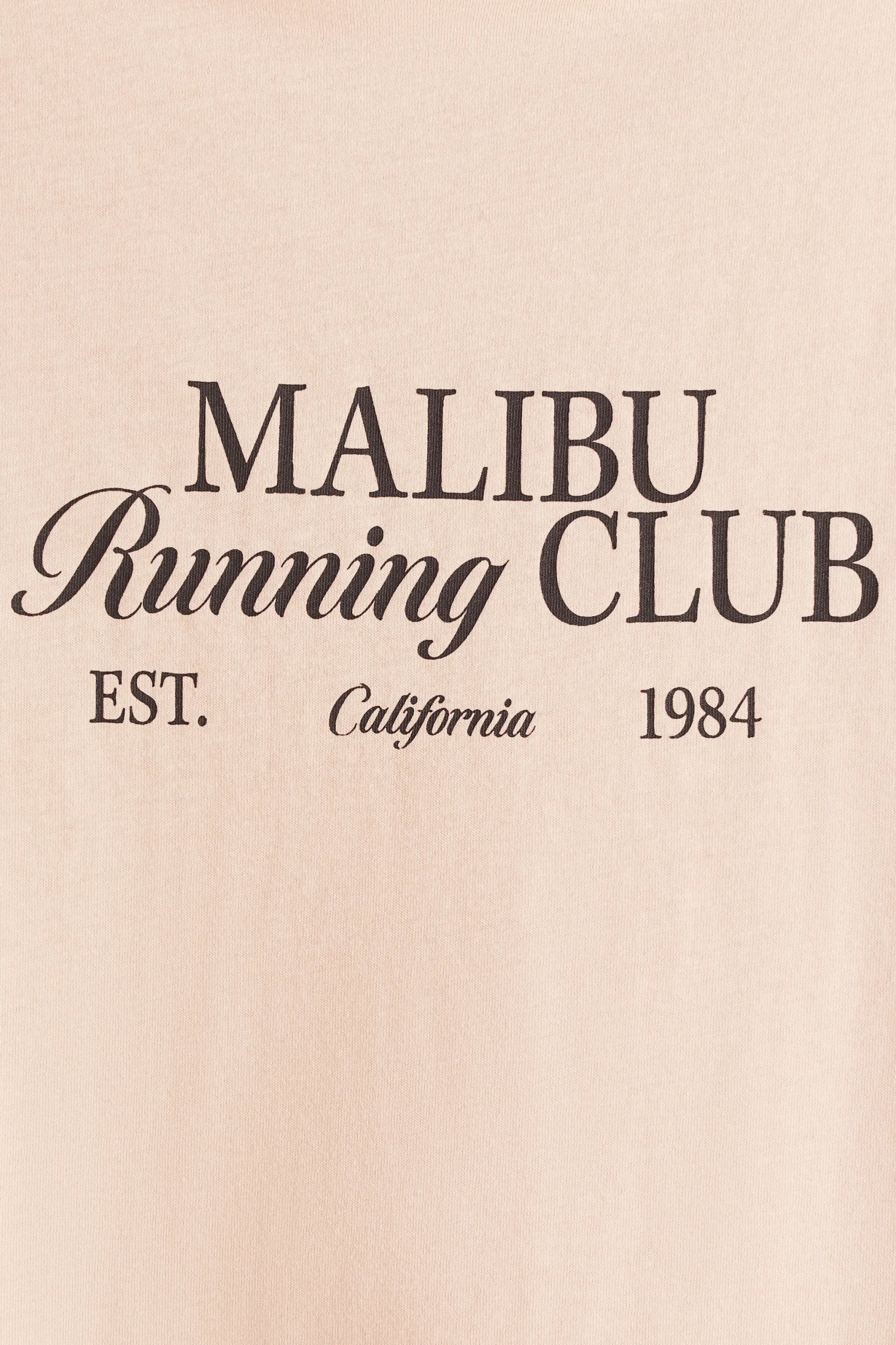 T-shirt imprimé - Rose pêche/Malibu Running Club