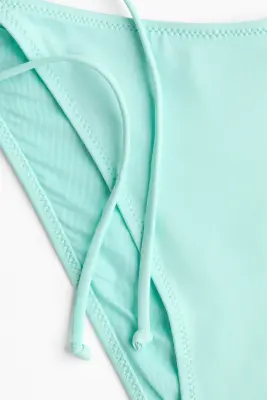 Bas de maillot Tanga à nouer - Vert menthe — photo 3