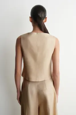 GILET DE TAILLEUR - SABLE — photo 4